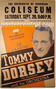 Tommy dorsey orange concert poster